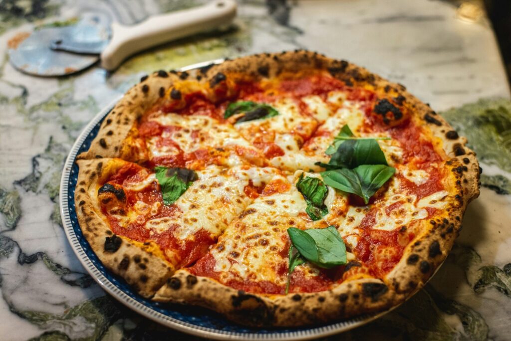 Wood-fired pizza at Grateful Head Pizza in Broken Bow, Oklahoma.