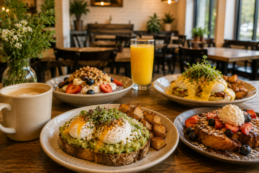 Modern brunch at Brick & Spoon near Gatlinburg, Tennessee.